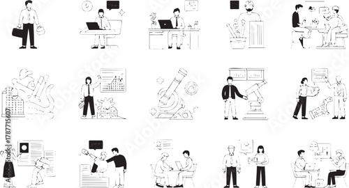 Medical and laboratory icons set. Research, science, doctor, analysis, microscope, chemistry, test, discovery, education, health, laboratory, physics, formula, study, technology, innovation, medicine,