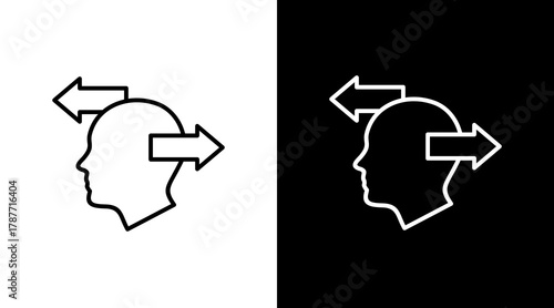 Decision Making   White Icon Set Design