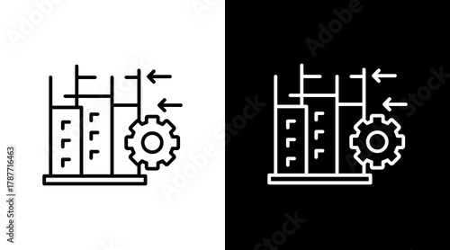 Project Framework   White Icon Set Design