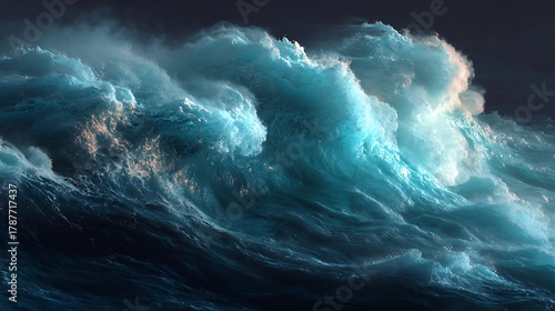 Fototapeta Naklejka Na Ścianę i Meble -  sea wave splash