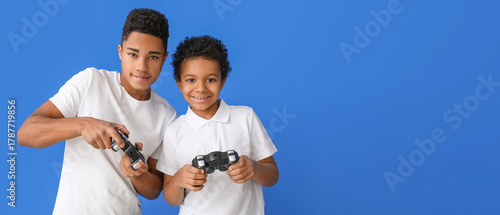 African-American boys playi...