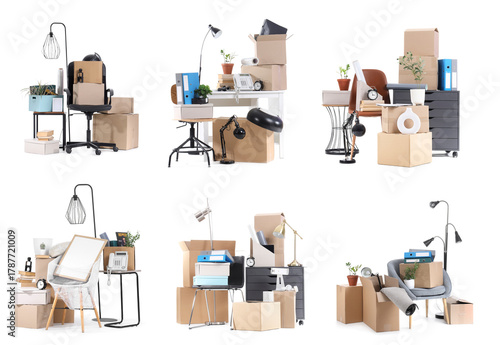 Set of moving boxes with of...