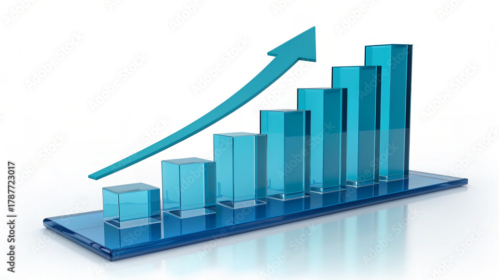 Fototapeta premium business chart graph