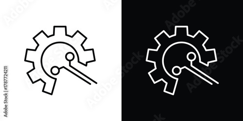 Automation icon - stroke design. pixel perfect editable line icons