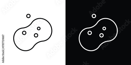 Bath sponge icon - stroke design. pixel perfect editable line icons