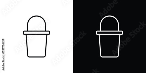 Bucket icon - stroke design. pixel perfect editable line icons