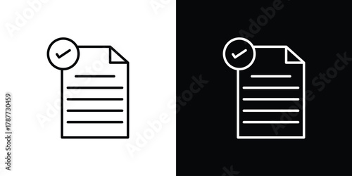 Consent icon - stroke design. pixel perfect editable line icons