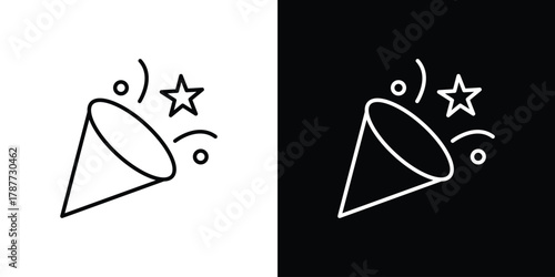 Congratulations icon - stroke design. pixel perfect editable line icons