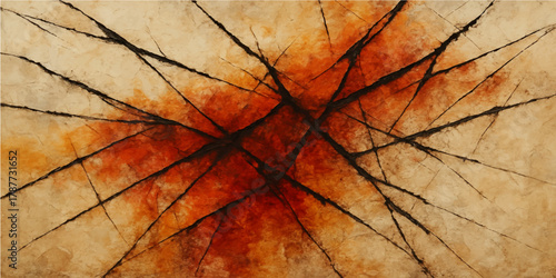 Old wood texture background meets colorful autumn leaves pattern macro detail for natural seasonal foliage