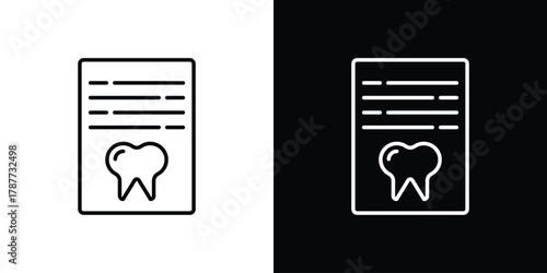 Dental X ray icon - stroke design. pixel perfect editable line icons