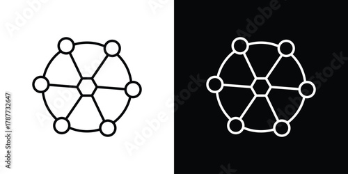 Dependency icon - stroke design. pixel perfect editable line icons