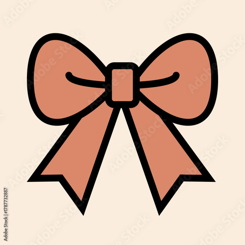 red bow isolated on white