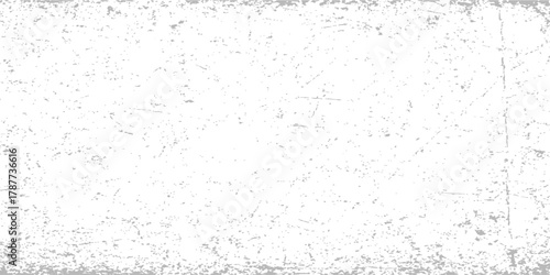 Old textured gray concrete wall surface with a blank, rough, and vintage white grunge paper texture backdrop