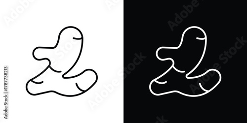 Ginger icon - stroke design. pixel perfect editable line icons