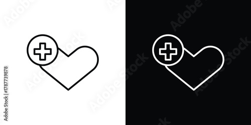 Heal icon - stroke design. pixel perfect editable line icons