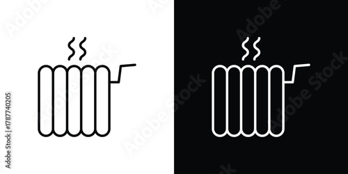 Heat icon - stroke design. pixel perfect editable line icons