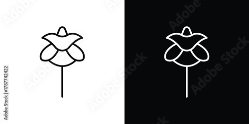 Iris icon - stroke design. pixel perfect editable line icons