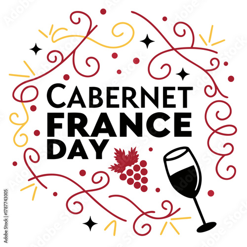 CABERNET FRANC DAY vector illustration 
