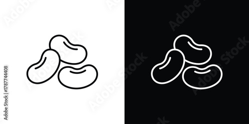 Legume icon - stroke design. pixel perfect editable line icons
