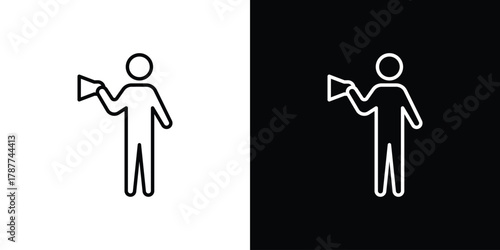 Lifeguard icon - stroke design. pixel perfect editable line icons