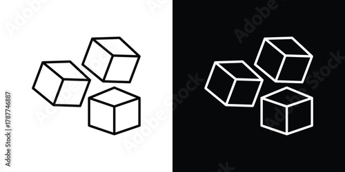 Modules icon - stroke design. pixel perfect editable line icons