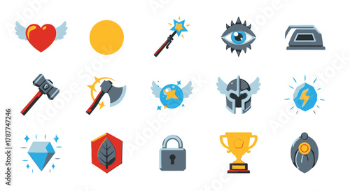 Fantasy Icons A Set of Magical Elements for Game Development and Graphic Design Projects