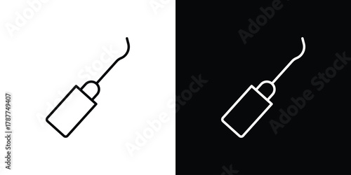 Periodontal scaler icon - stroke design. pixel perfect editable line icons