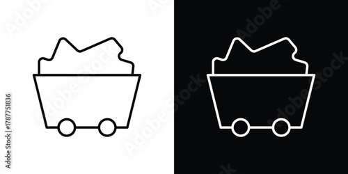 Raw material icon - stroke design. pixel perfect editable line icons