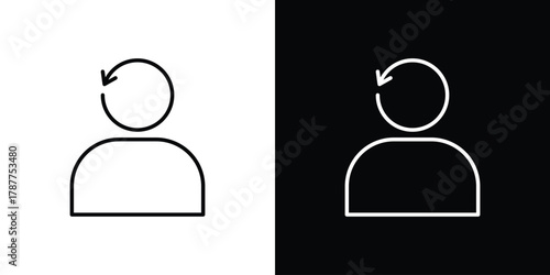 Scrum master icon - stroke design. pixel perfect editable line icons