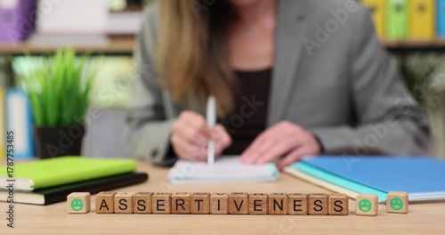 Discovering assertiveness through writing in a calm office environment during a productive afternoon