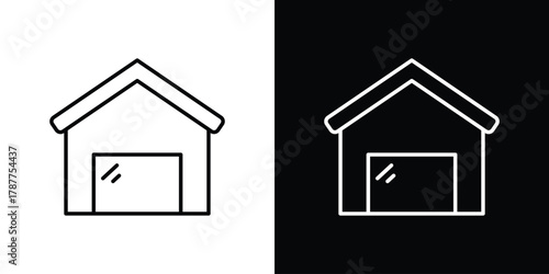 Showroom icon - stroke design. pixel perfect editable line icons