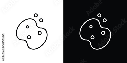 Soap cleaning icon - stroke design. pixel perfect editable line icons