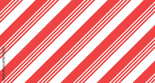 Candy cane Christmas pattern background vector illustration. Merry Christmas abstract background vector. Gift wrap paper print and web design for holidays.