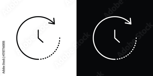 Wait time icon - stroke design. pixel perfect editable line icons