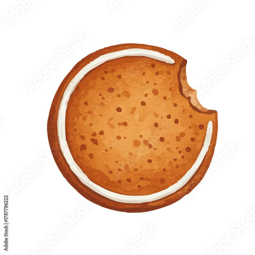 Watercolor-style Christmas cookie illustration