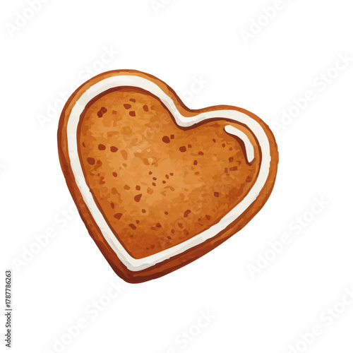 Watercolor-style Christmas cookie illustration