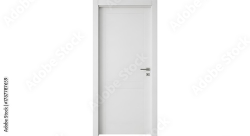 Modern White Door - Minimalist Interior Design Element.