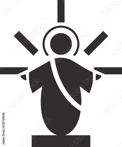 Resurrection of Jesus vector illustration 