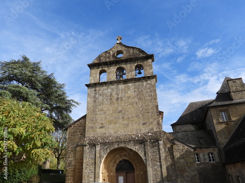 Clocher de l'église de Lissac sur Couze(Corrèze)