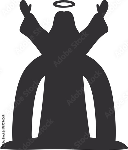 Resurrection of Jesus vector illustration 