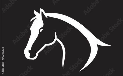 horse head silhouette