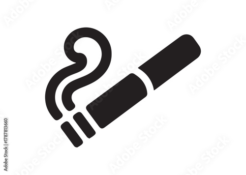 Cigarette icon, Cigarette solid vector