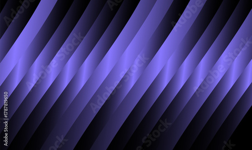 Diagonal purple gradient stripes on black background. Bright glowing bars fully cover the banner, creating a bold dynamic abstract design.
