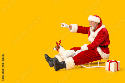 Santa Claus with cute Jack ...