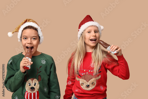 Cute little children eating...