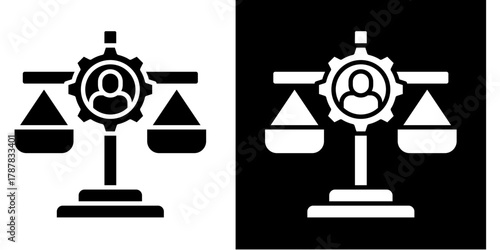 Ethical Practices  Icon Set White Style Collection