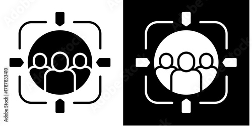 Customer Centric  Icon Set White Style Collection