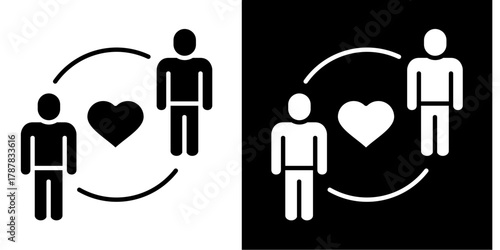 Community Engagement  Icon Set White Style Collection