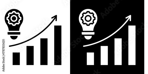 Innovation Driven  Icon Set White Style Collection