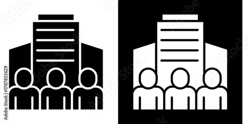 Corporate Citizenship  Icon Set White Style Collection